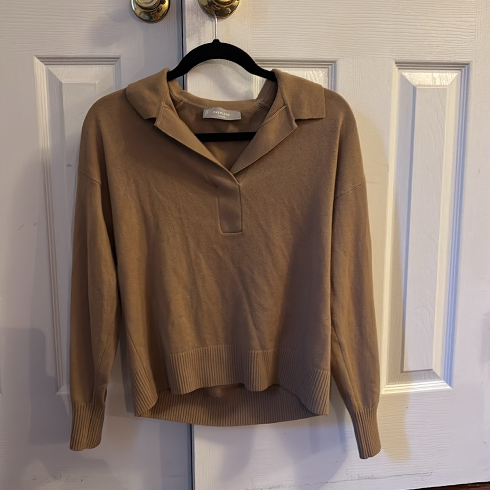 Women's Everlane Tan Cashmere Sweater